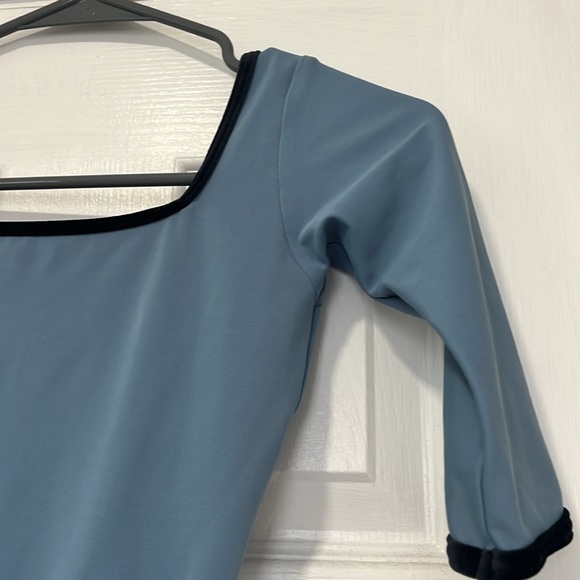 Yumiko Marieke leotard half sleeve full front lining techni fabric size small - Picture 2 of 7